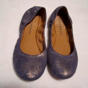 Lucky Brand Ballet Flats 9M Metallic